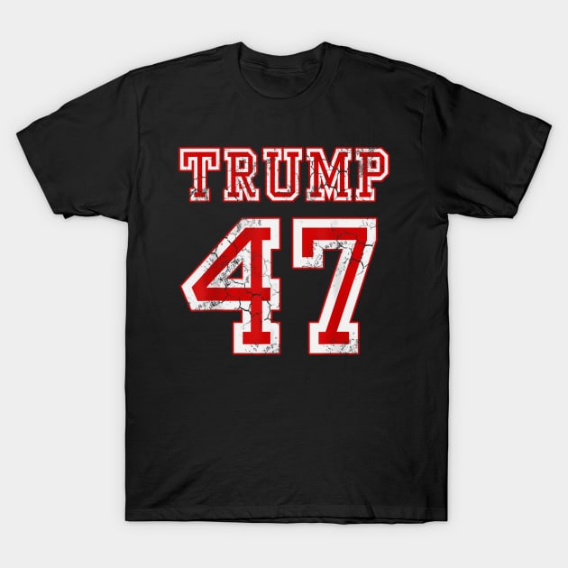 Trump 47 2024 Election Republican T-Shirt by OrigamiOasis